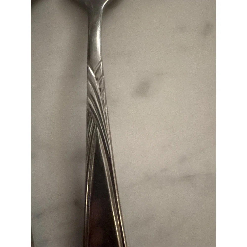 Rogers Stainless Korea Salad Forks  Braided Wheat Pattern Vintage (3)